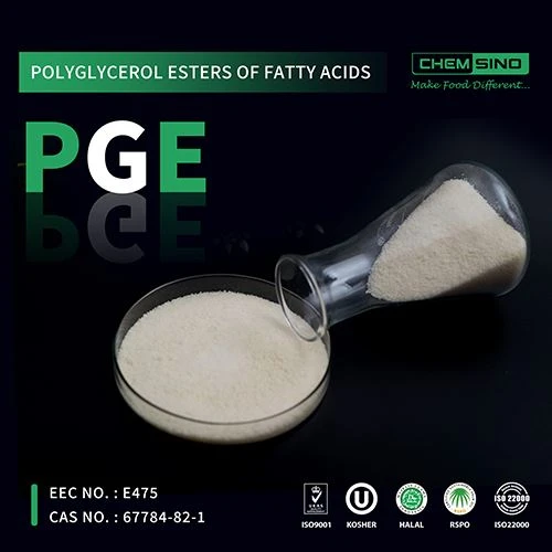 پلی گلیسرول استرهای اسیدهای چرب حلال (PGE) E475 برای کیک و نان