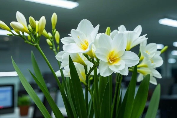 Freesias Bloom in CHEMSINO Office