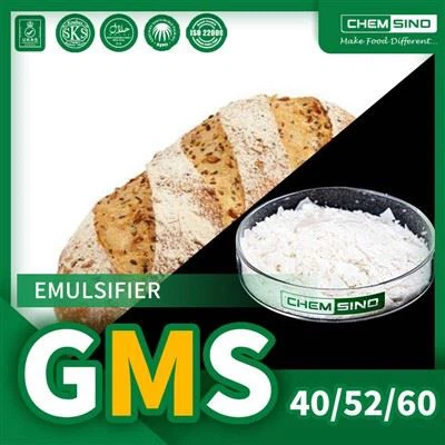 E471 CAS شماره 31566-31-1 پودر گلیسرول مونوستئارات 52 پودر GMS 52